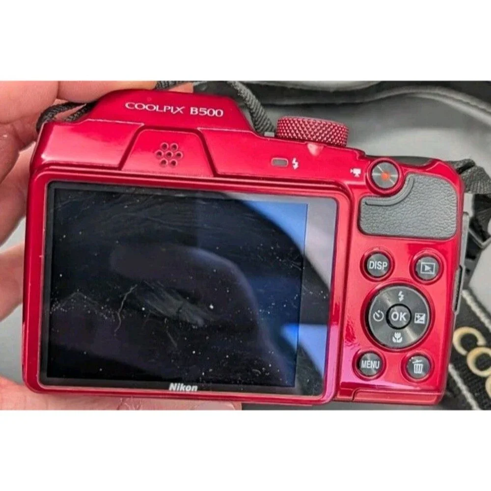 Nikon Coolpix B500 Digital Camera Red 16.0MP 40X Wide Optical Zoom